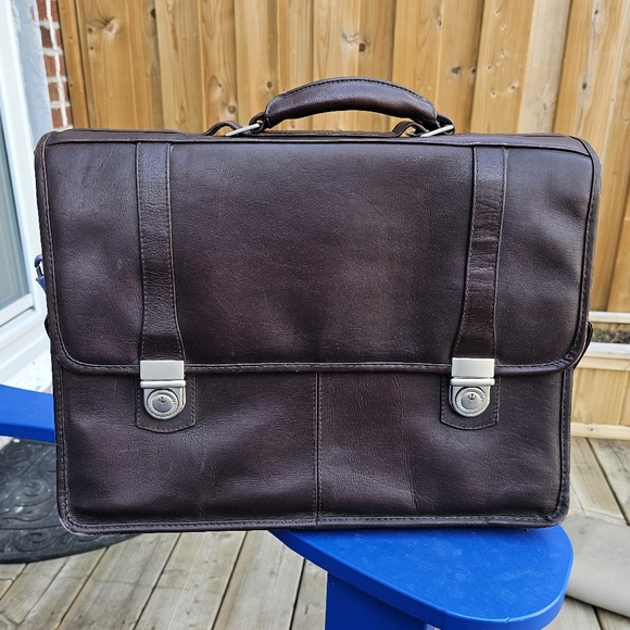 Santi leather briefcase - excellent condition - Picture 1 of 9